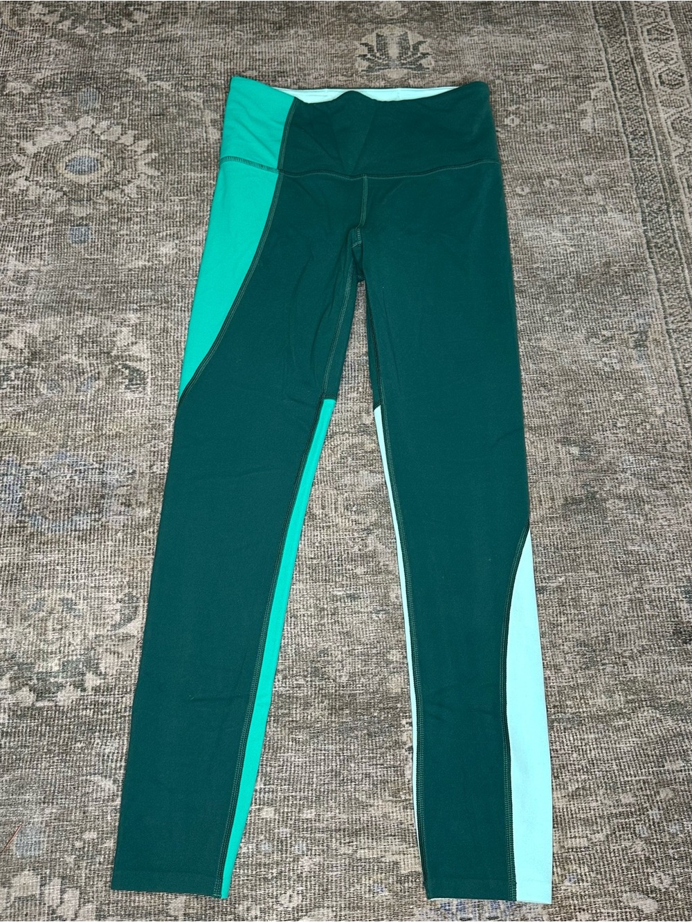 ATHLETA ELATION 7/8 COLOR BLOCK TIGHTS WOMENS SIZE XS